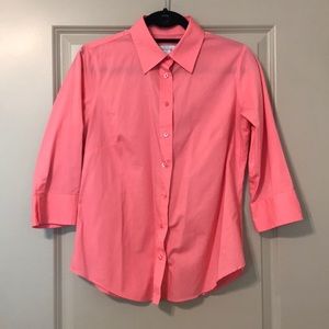 3/4 sleeve button down shirt.